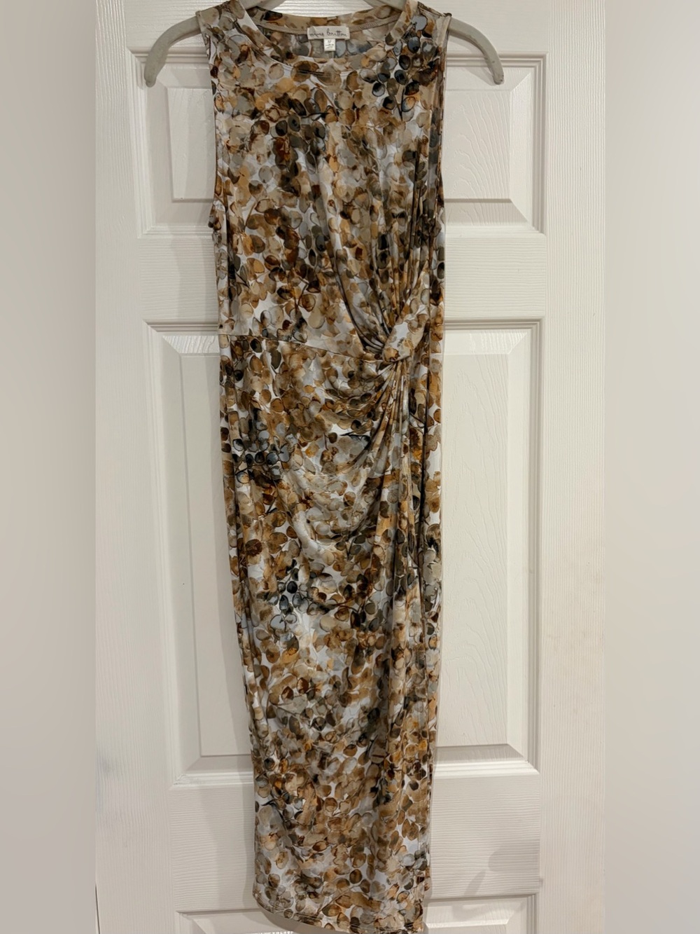 Nine Britton Brown Floral Twist Dress